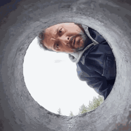 Hole Looking In Hole GIF