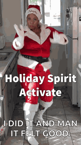 Holly Logan Santa GIF