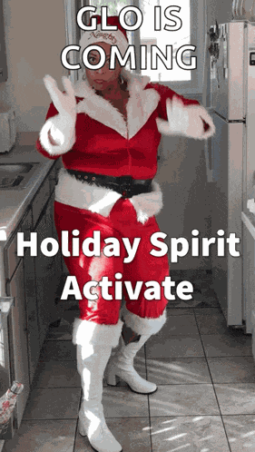Holly Logan Santa GIF