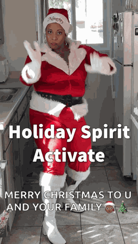Holly Logan Santa GIF
