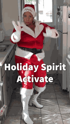 Holly Logan Santa GIF