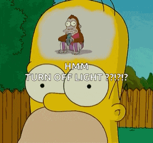 Homer Day Dreaming GIF