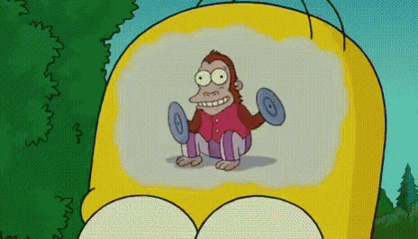 Homer Pensando GIF