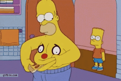Homer Simpson Bart Simpson GIF