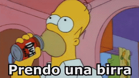 Homer Simpson Birra Bere Birretta Lattina GIF