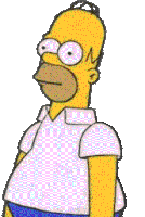 Homer Simpson Bush Transparent Sticker