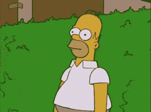 Homer Simpson Hide GIF