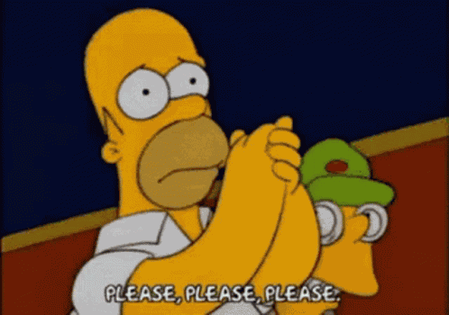 Homer Simpson Please Please GIF