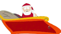 Hop In Santa Claus Sticker