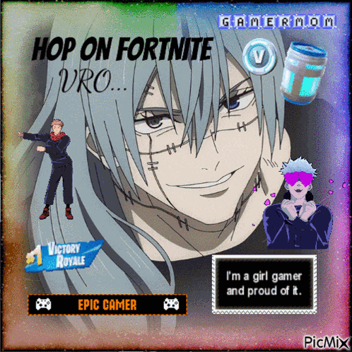 Hop On Fortnite Mahito GIF