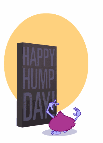 Hopping Happy Hump Day GIF