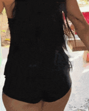 Hot Girl Brazilian Butt Walking Stunning GIF