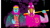 Hotline Miami Wallpaper Aesthetic Sticker