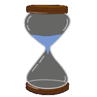 Hourglass Time Sticker