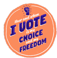 How And When I Vote My Choice Sticker
