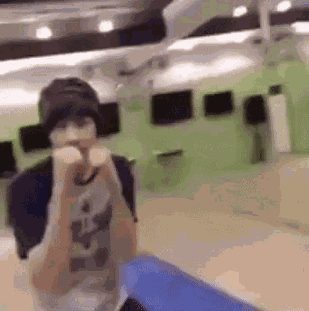 Hrtswoo Wonwoo Punching Air GIF