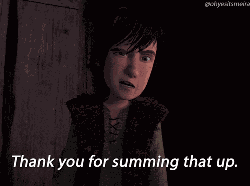Httyd Thank You For Summing That Up GIF