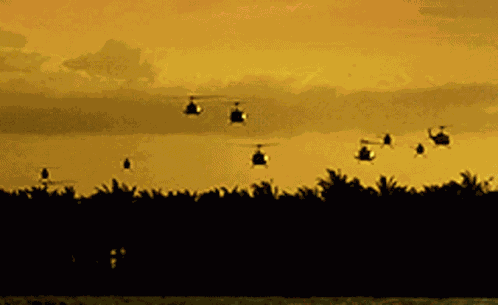 Huey Vietnam Ride Of The Valkyries GIF