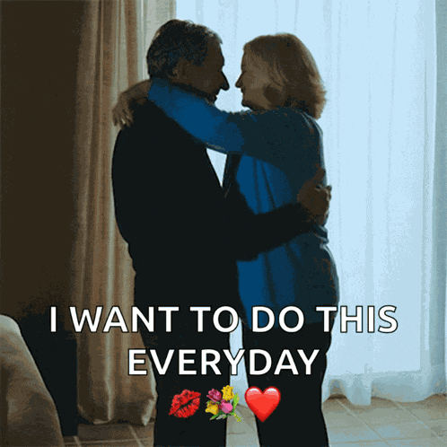 Hug Over Christmas GIF