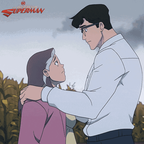 Hugging Clark Kent GIF