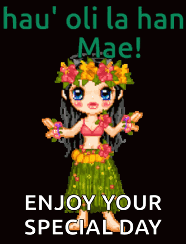 Hula Bday01 Dance GIF