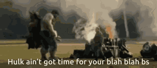 Hulk Aint Nobody Got Time GIF