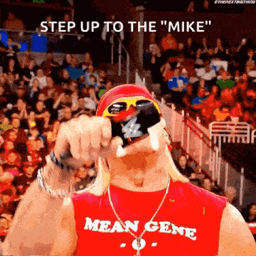 Hulk Hogan Mic Drop GIF