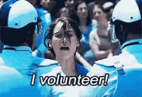 Hunger Games I Volunteer GIF