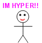 Hyper Stickman Sticker