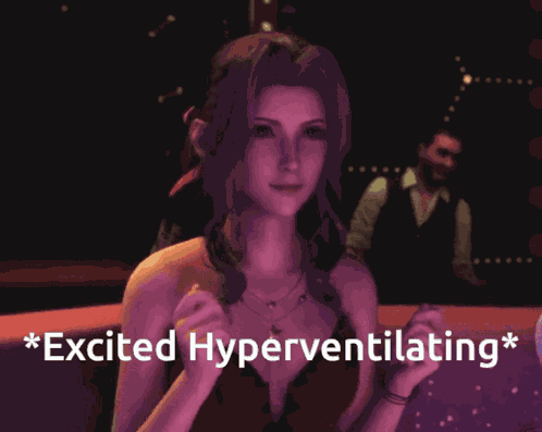 Hyperventilating Aerith GIF