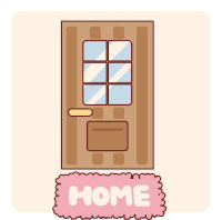 I Am Home Home Sticker