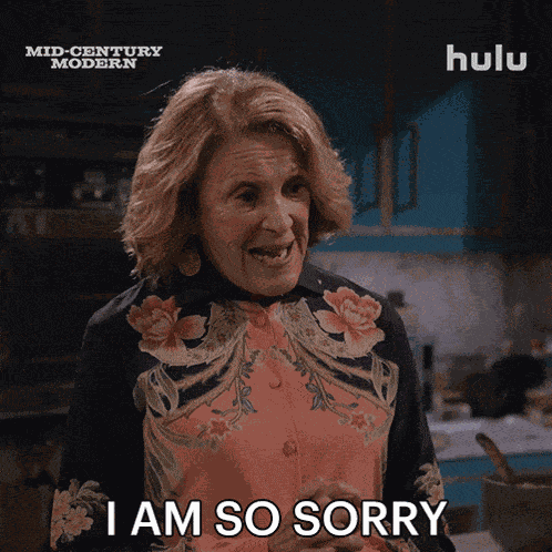 I Am So Sorry Sybil Schneiderman GIF