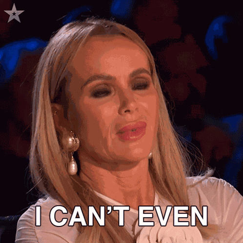 I Can'T Even Amanda Holden GIF