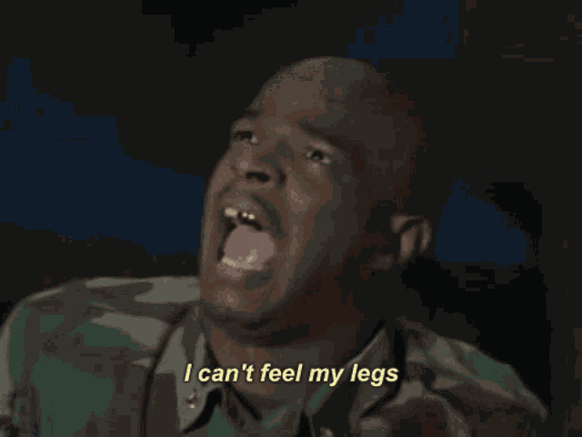 I Cant Feel My Legs I Cant Feel It GIF