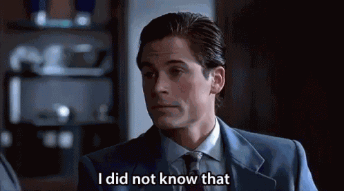 I Didnt Know Never Knew GIF