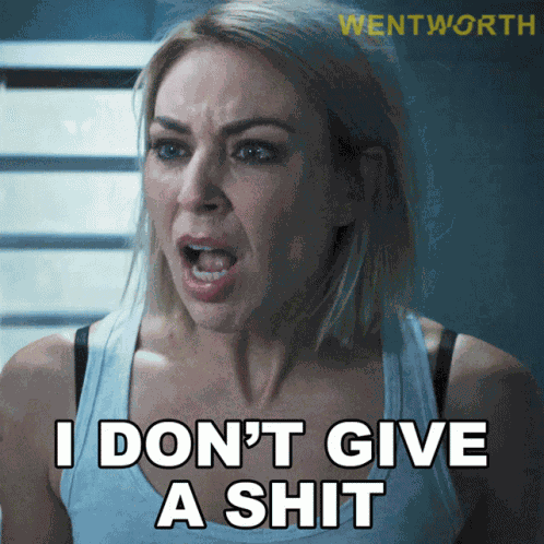 I Dont Give A Shit Allie Novak GIF
