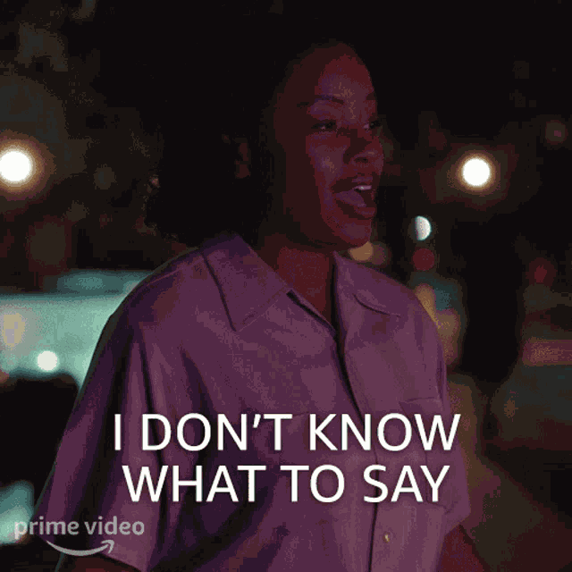 I Dont Know What To Say Maxine Chapman GIF