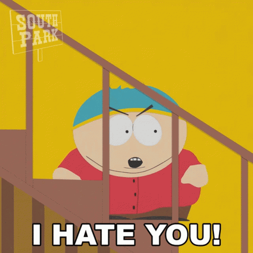 I Hate You Eric Cartman GIF