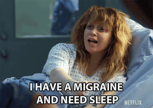 I Have A Migraine And Need Sleep Head Hurts GIF