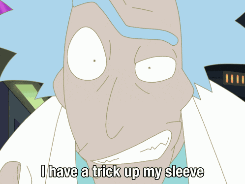 I Have A Trick Up My Sleeve Rick And Morty The Anime GIF