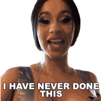 I Have Never Done This Cardi B Sticker