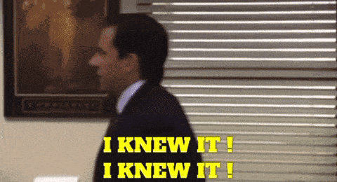 I Knew It The Office GIF