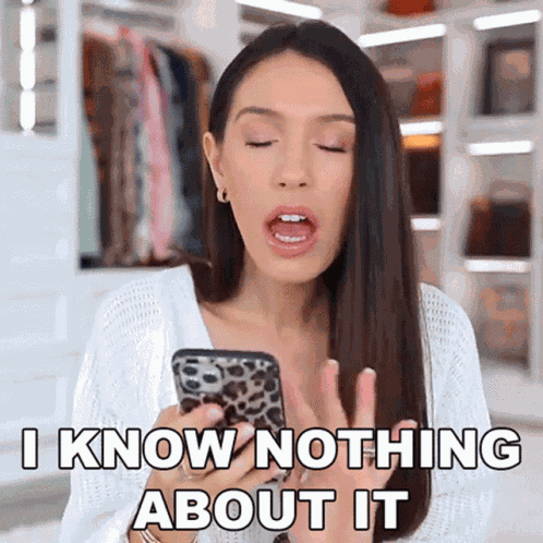 I Know Nothing About It Shea Whitney GIF