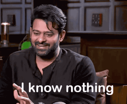 I Know Nothing I Dont Know GIF