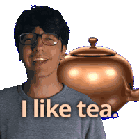 I Like Tea Love Tea Sticker