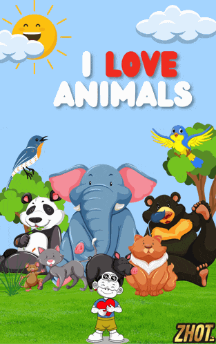 I Love Animals Animal Lover GIF