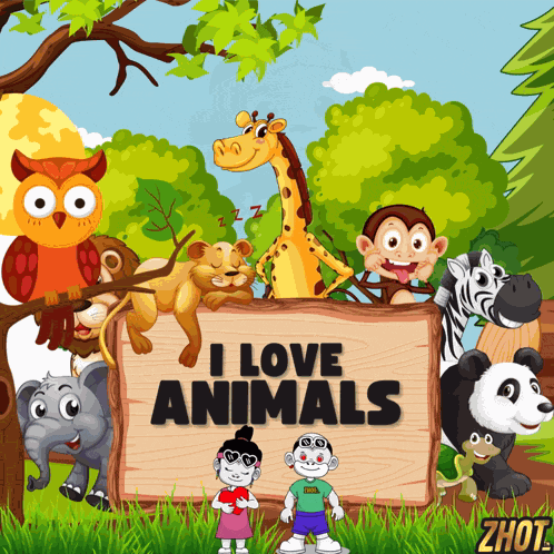 I Love Animals Animals GIF