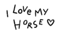 I Love My Horse Cheval Sticker