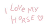 I Love My Horse Cheval Sticker