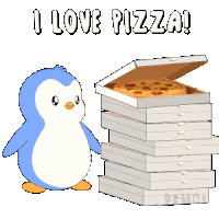 I Love Pizza Pizzas Sticker